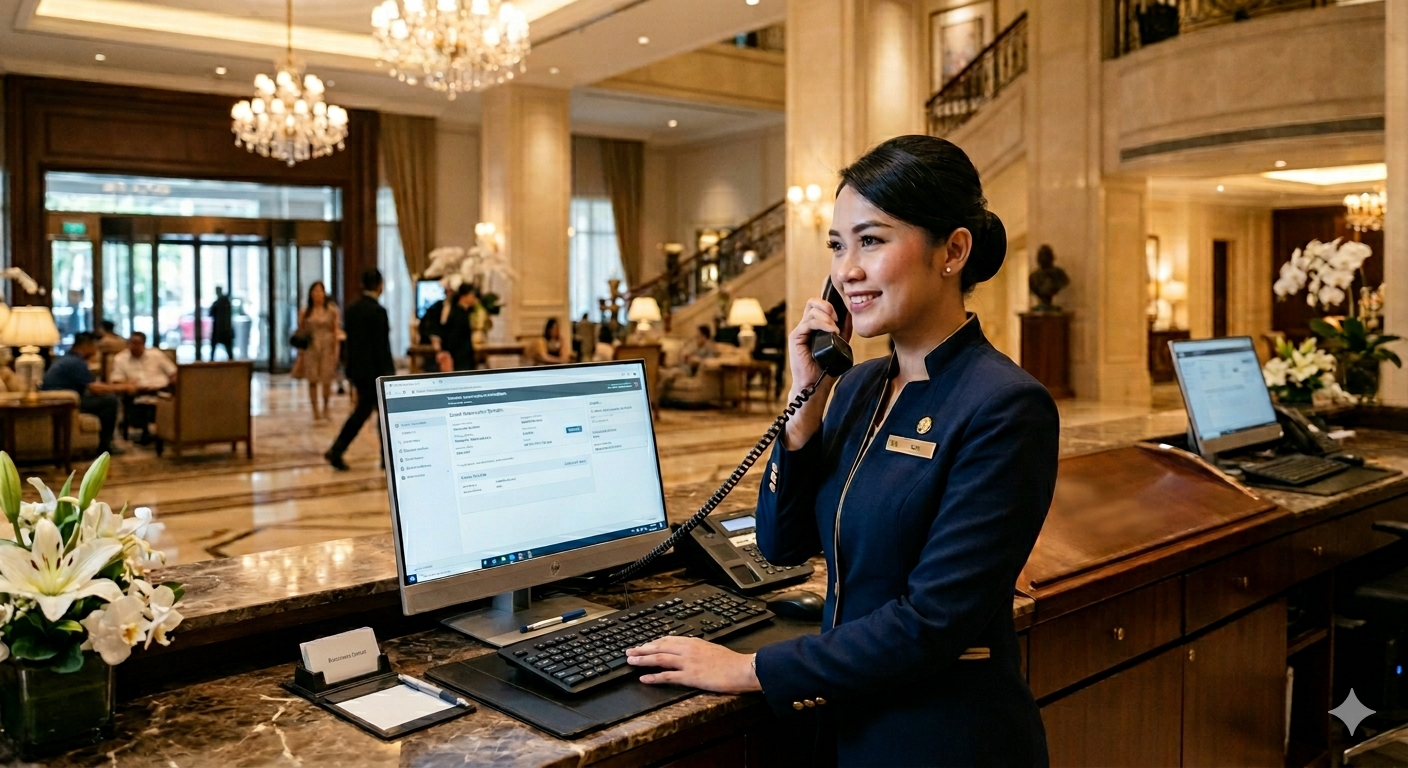 Luxury hotel interior representing Indonesia's world-class hospitality standards