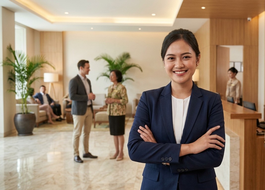 Luxury hotel interior representing Indonesia's world-class hospitality standards